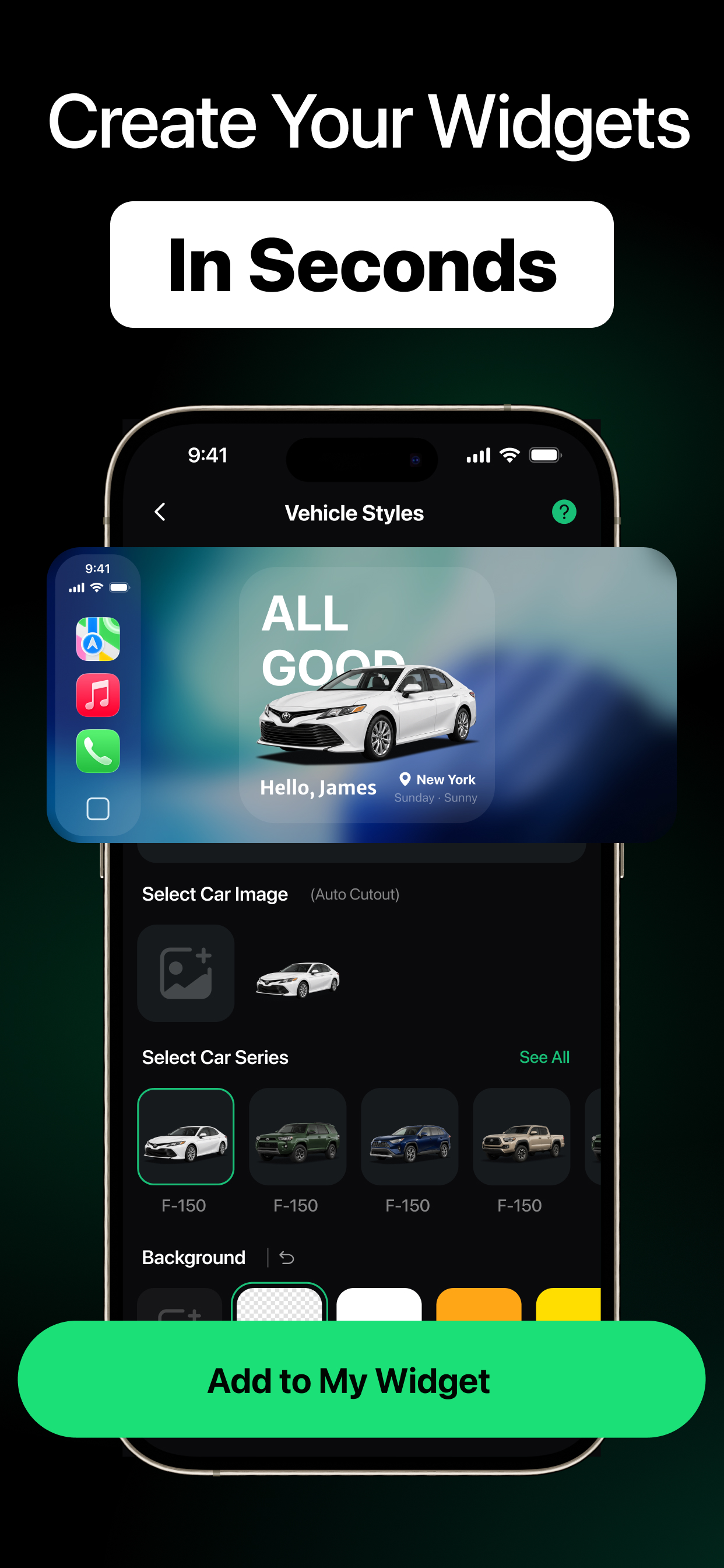 Create custom widgets in seconds